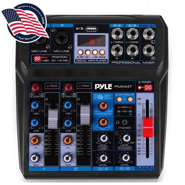 Pyle 6Ch Mixer, PMX44T.5 PMX44T.5